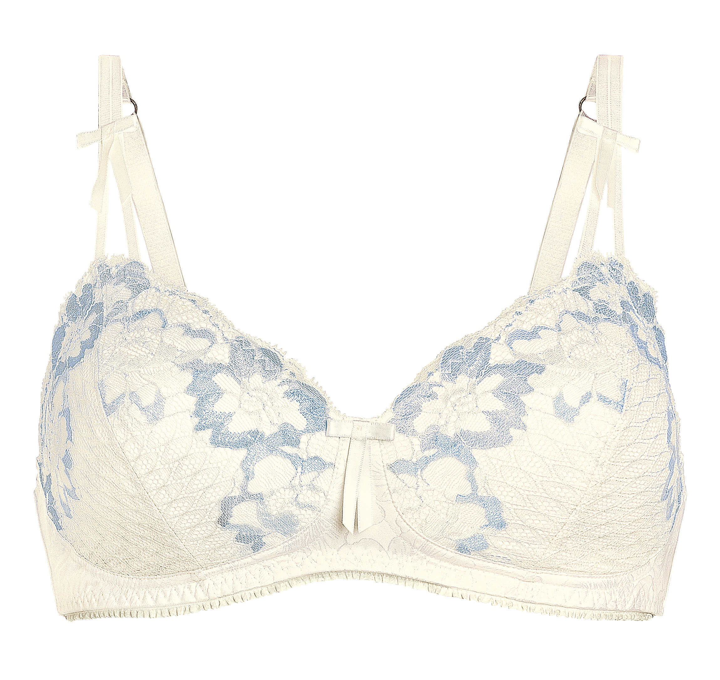 Prothesen-BH Arya Soft-BH Wollweiß/Hellblau