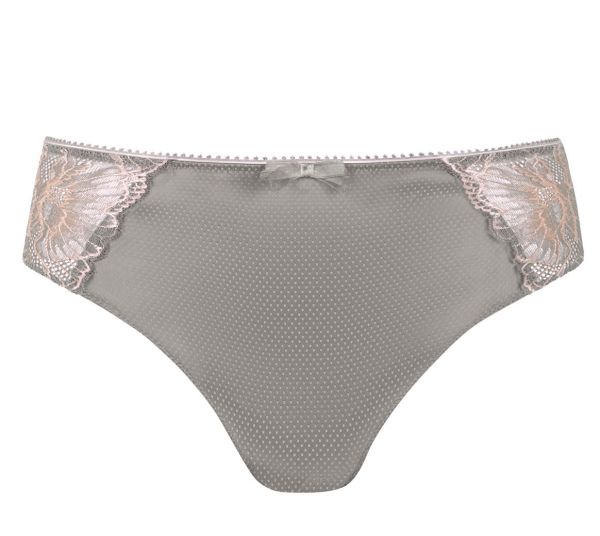 Floral Chic Hipster Slip Urbanes Grau / Rosé